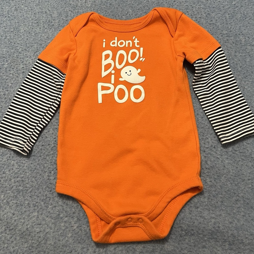 Halloween "I Don't Boo!, I Poo" Bodysuit Only (One Piece) 18 Months Unisex Baby